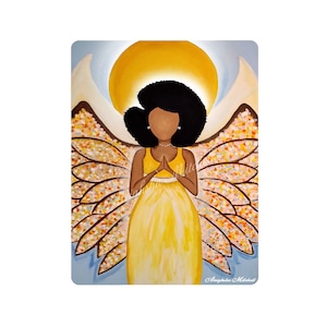 Afrocentric Gifts Little Angel Girl Refrigerator Magnet Black Angels