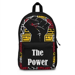 The Power Backpack - Art and Affirmation | Black Art | Book Bag | Back to School | Melanin | Black Girl Magic | Black Boy Joy