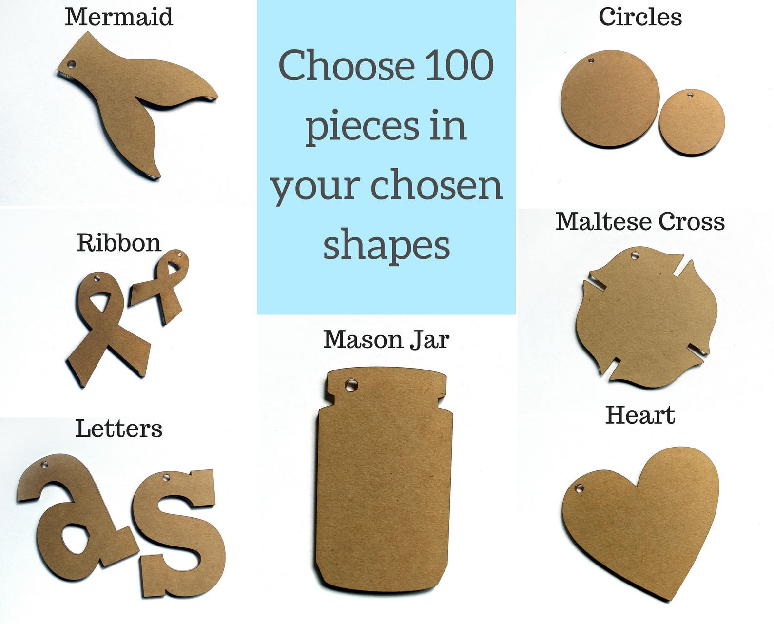 100 Piece Bulk Order Acrylic Blanks Keychain Blanks Clear Etsy