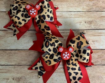 Kerststrikset met luipaardprint Holiday Glam Disney Minnie