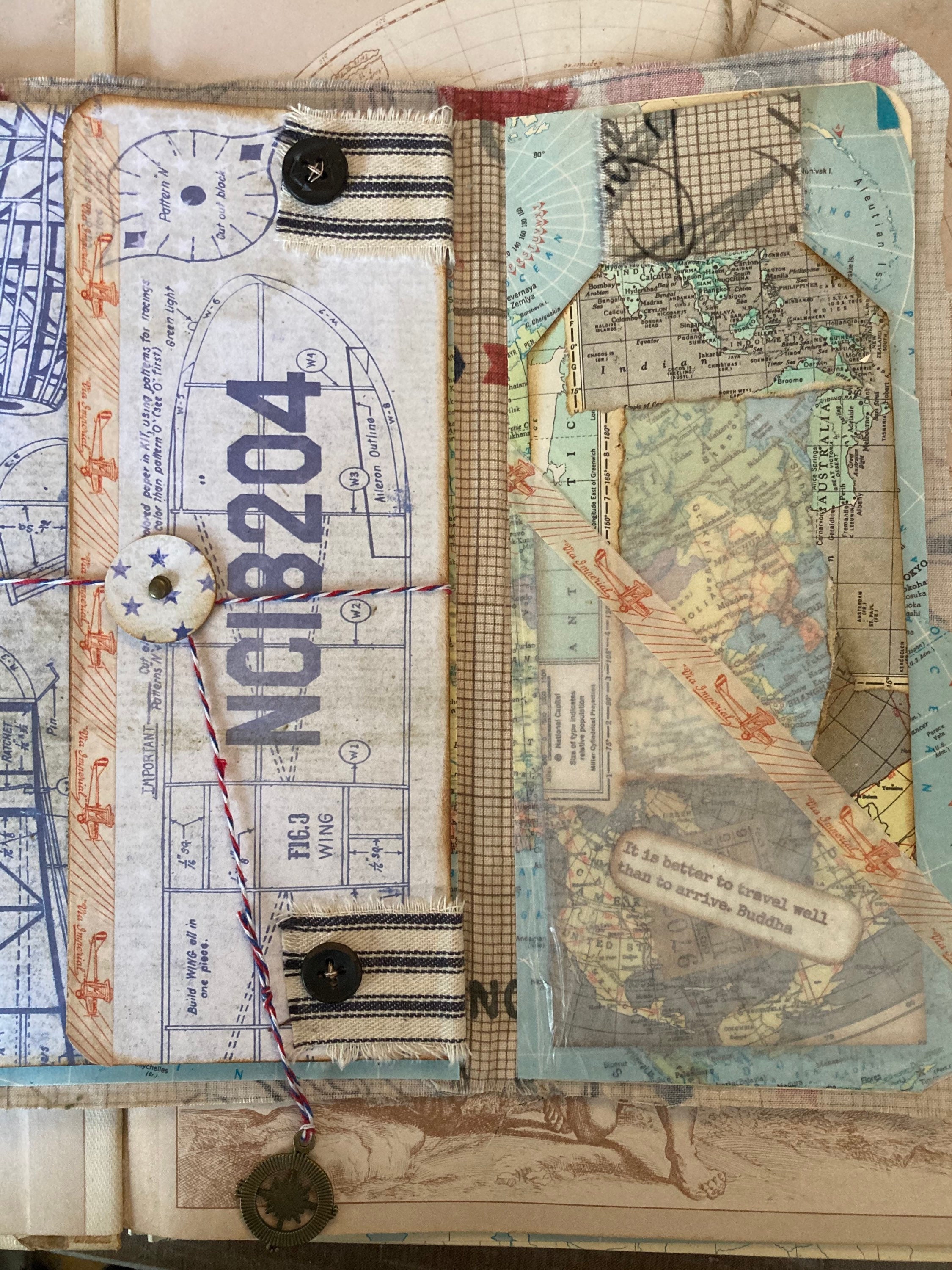 Travel File Folder Folio Journal Etsy