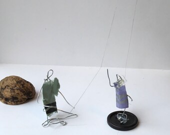 Cute as a Button ~ wire miniature