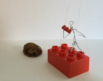 Lego Lover ~ wire miniature
