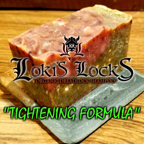 6 OZ Bar / Tightening Formula / Dreadlock Soap / Organic / Aloe Vera / Himalayan Sea Salt