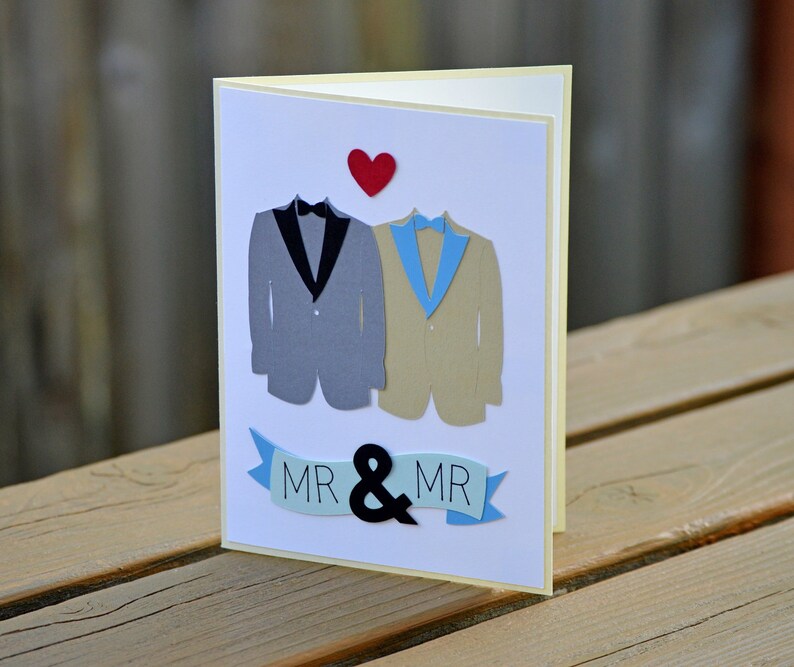 and Mr Mr Wedding Card