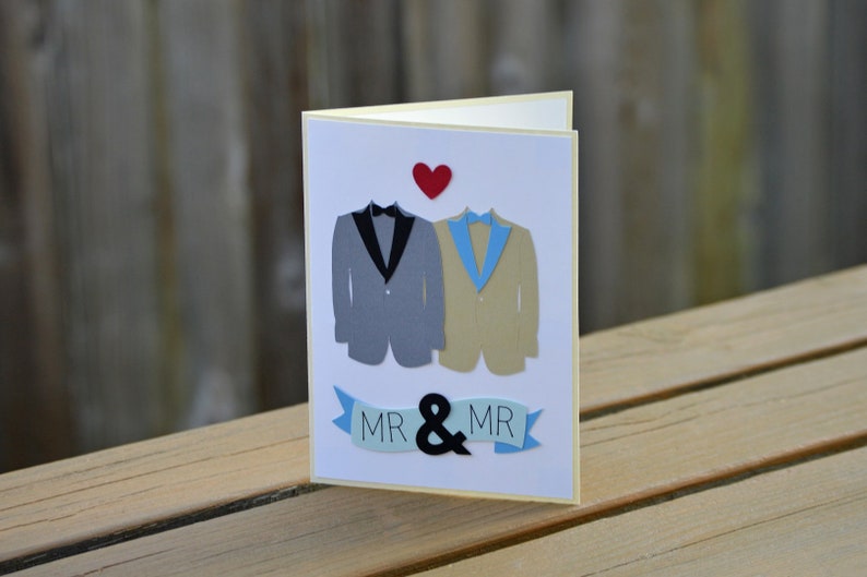and Mr Mr Wedding Card