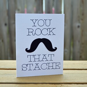 Every Day Moustache Card