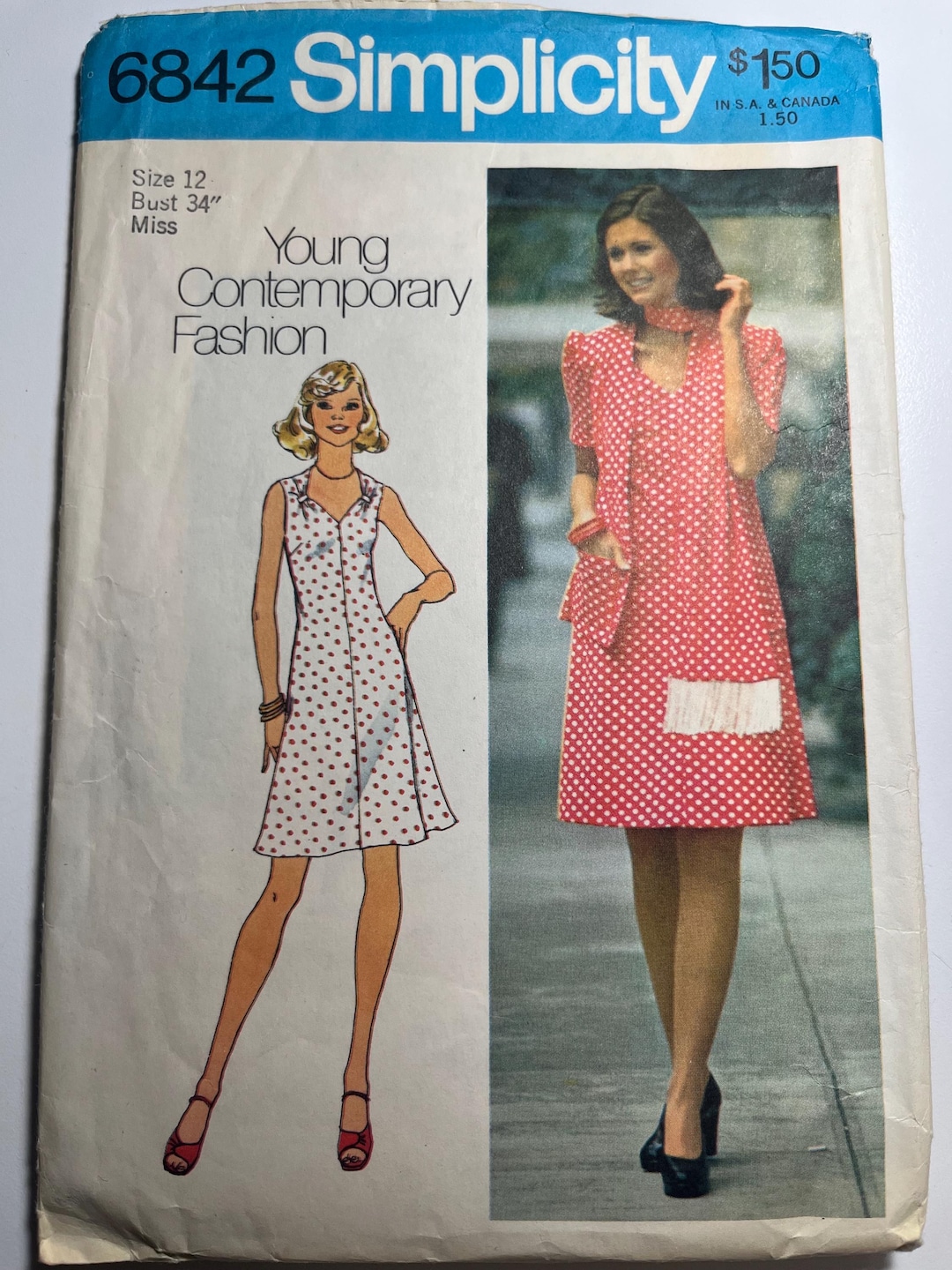 Simplicity Pattern 6842 (1975) - Etsy