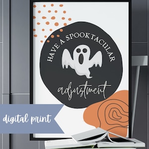 Digital Print! Chiropractic Halloween, chiropractic print, chiropractor, chiro wall art, chiropractic office, chiropractic gift, chiro
