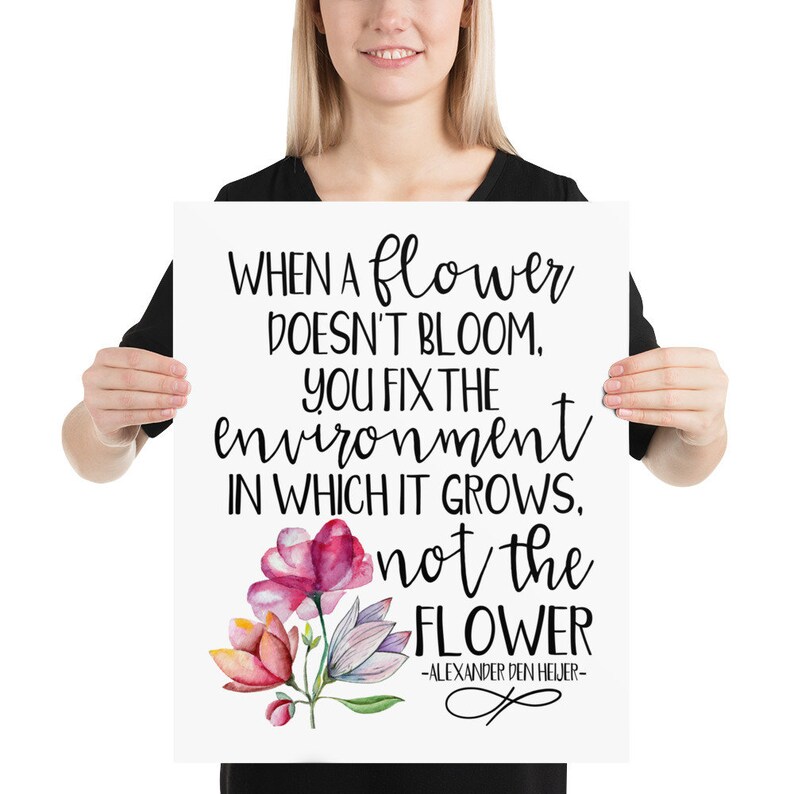 When a Flower Doesn't Bloom Behavior Analysis Poster Aba Etsy