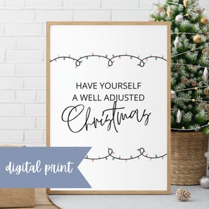 Digital Print! Christmas chiropractic print, chiropractic Christmas, chiropractic art, chiro wall art, chiropractic office, chiro art