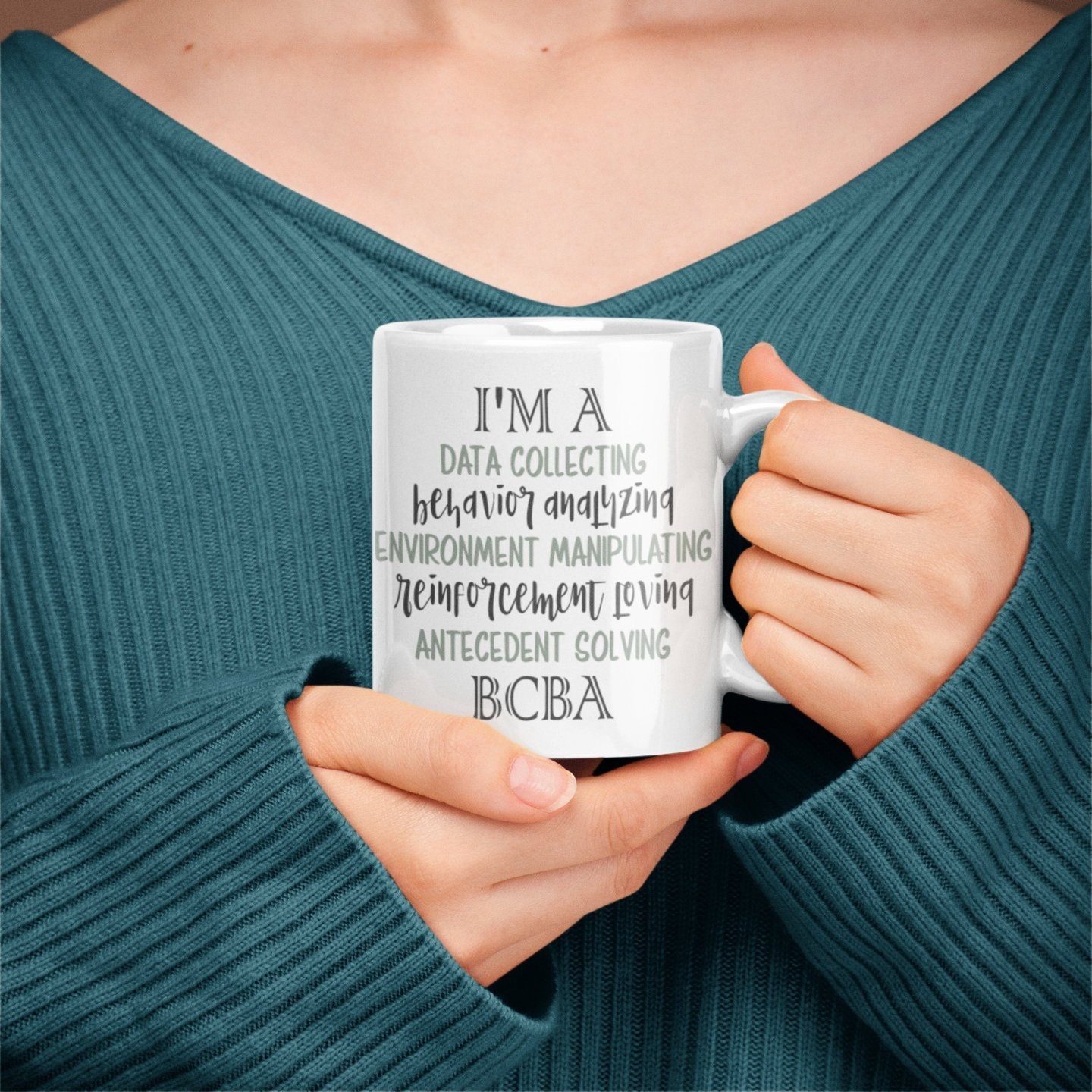 I m A BCBA Mug BCBA Autism Teacher Sped Gift Aba Etsy