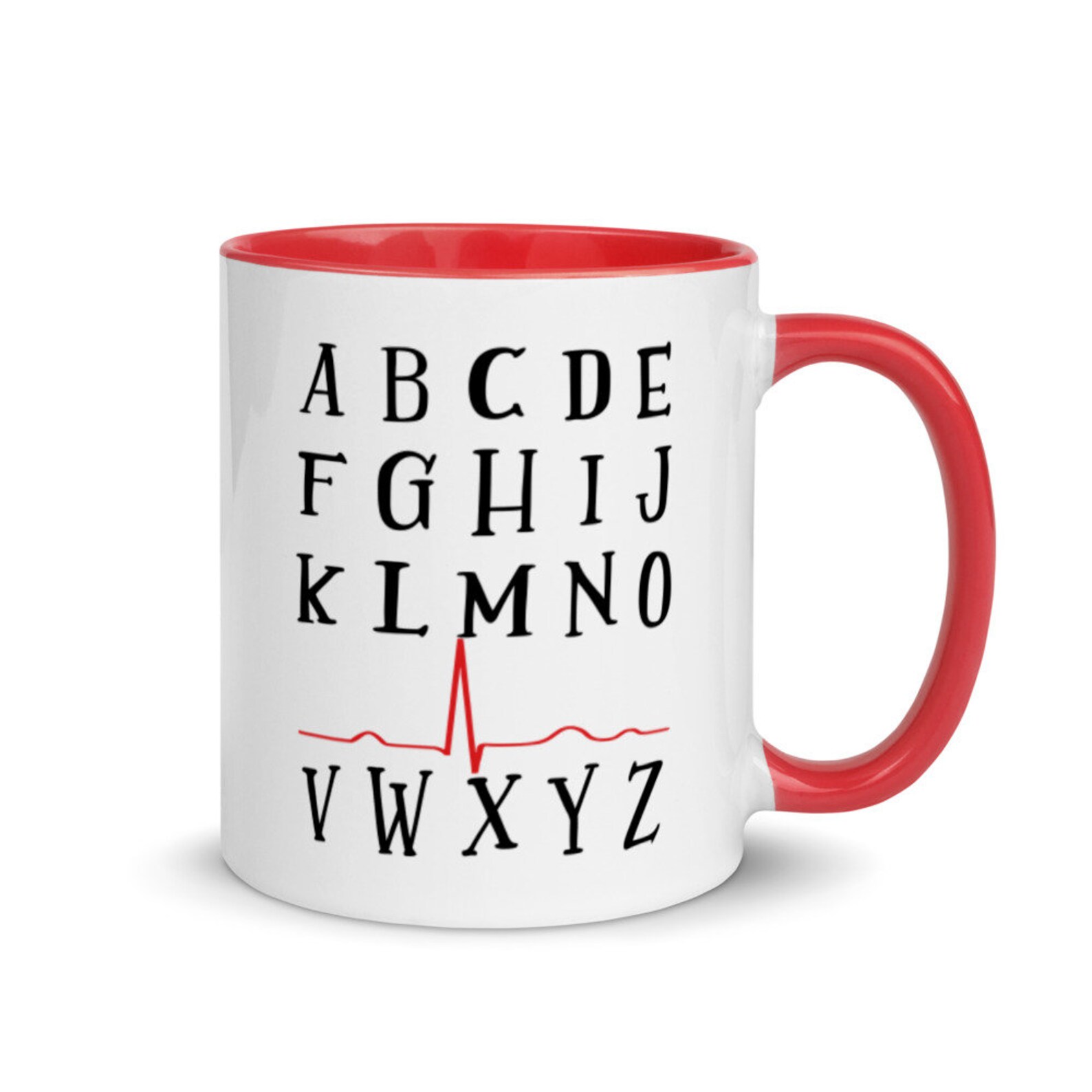 PQRSTU Complex ABC Mug Nursing Humor Mug Ekg Mug Ecg Humor - Etsy