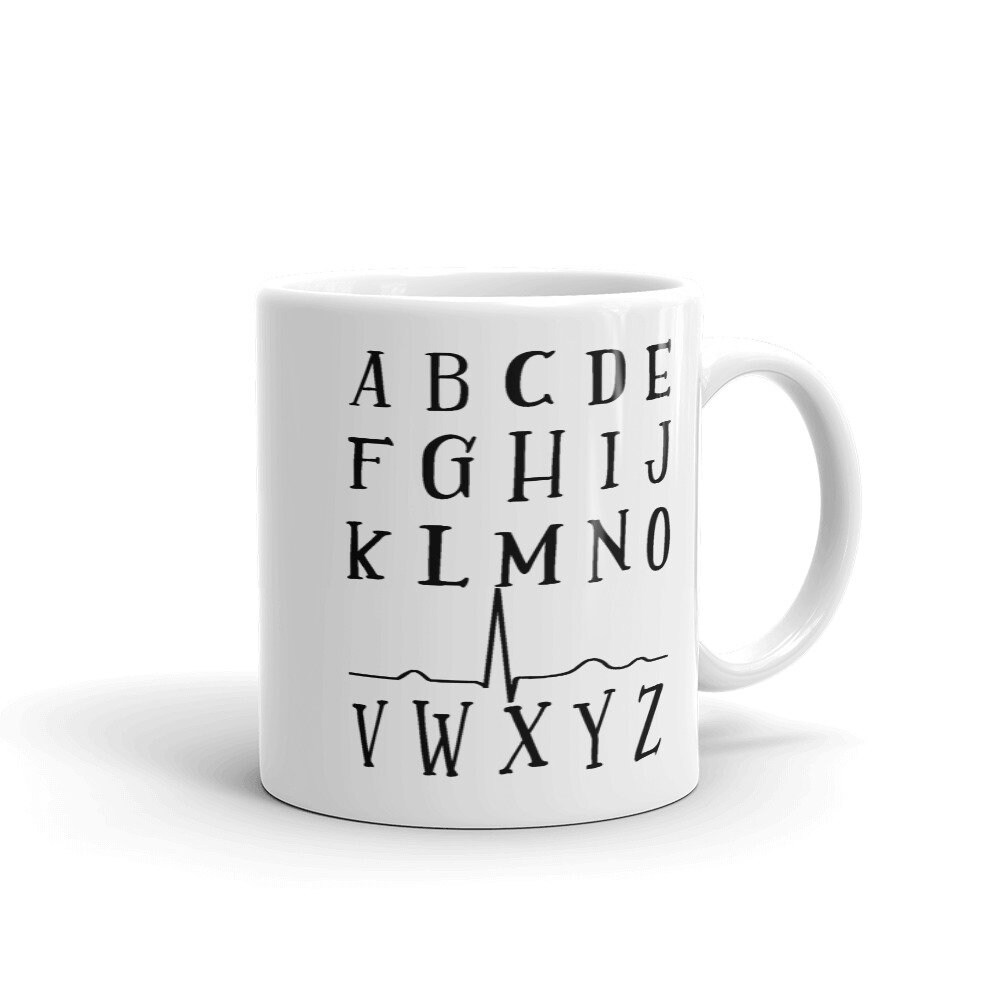 PQRSTU Complex ABC Mug Nursing Humor Mug Ekg Mug Ecg Humor - Etsy
