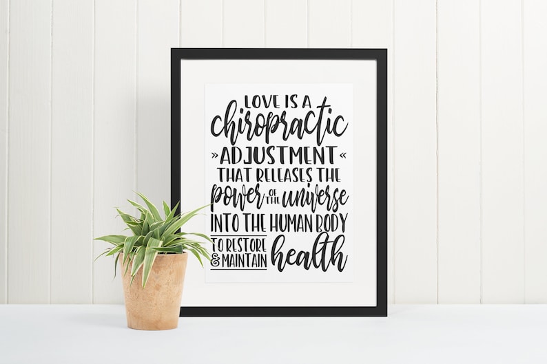 Diy Chiropractic Adjustment : Love is a chiropractic adjustment chiropractic poster | Etsy : Chiropractic adjustment, also known as spinal manipulation, is a procedure where a sudden and controlled force is applied to a spinal joint by trained specialists, i.e.