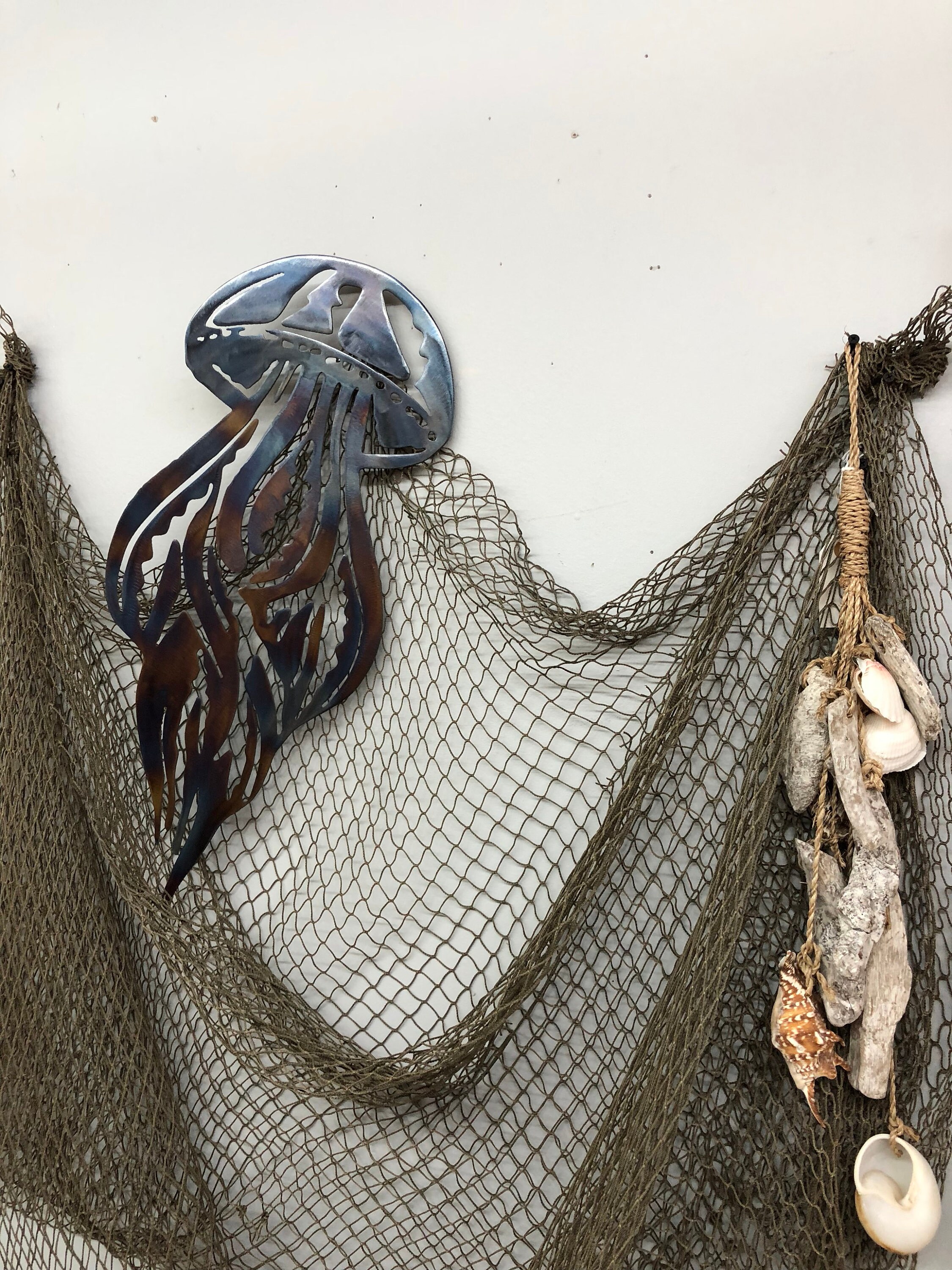 Jelly Fish Metal Art Metal Wall Art Wall Art Home Decor Etsy