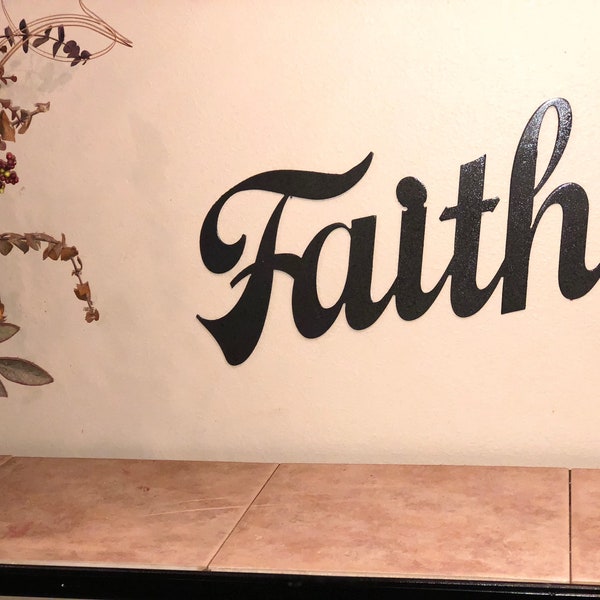 Faith Word Art Etsy