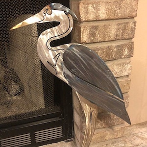 Blue Heron Metal Art, Metal Wall Art, Wall Art, Home Decor, Metal Wall Decor, Blue Heron Wall Decor, Metal Decor, Wall Decor,