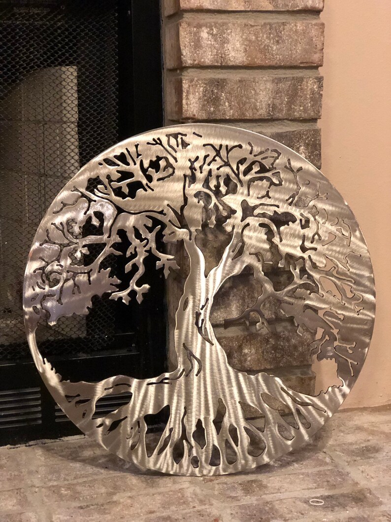 Tree Of Life Stainless Steel Metal Wall Art Tree Of Life | Etsy
