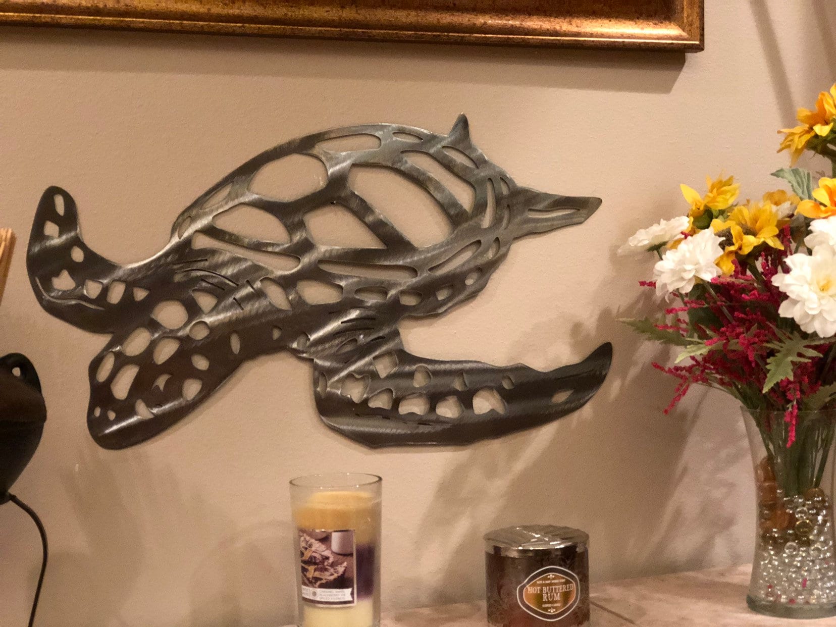 Sea Turtle Wall Art Metal Wall Art Wall Art Home Decor Etsy