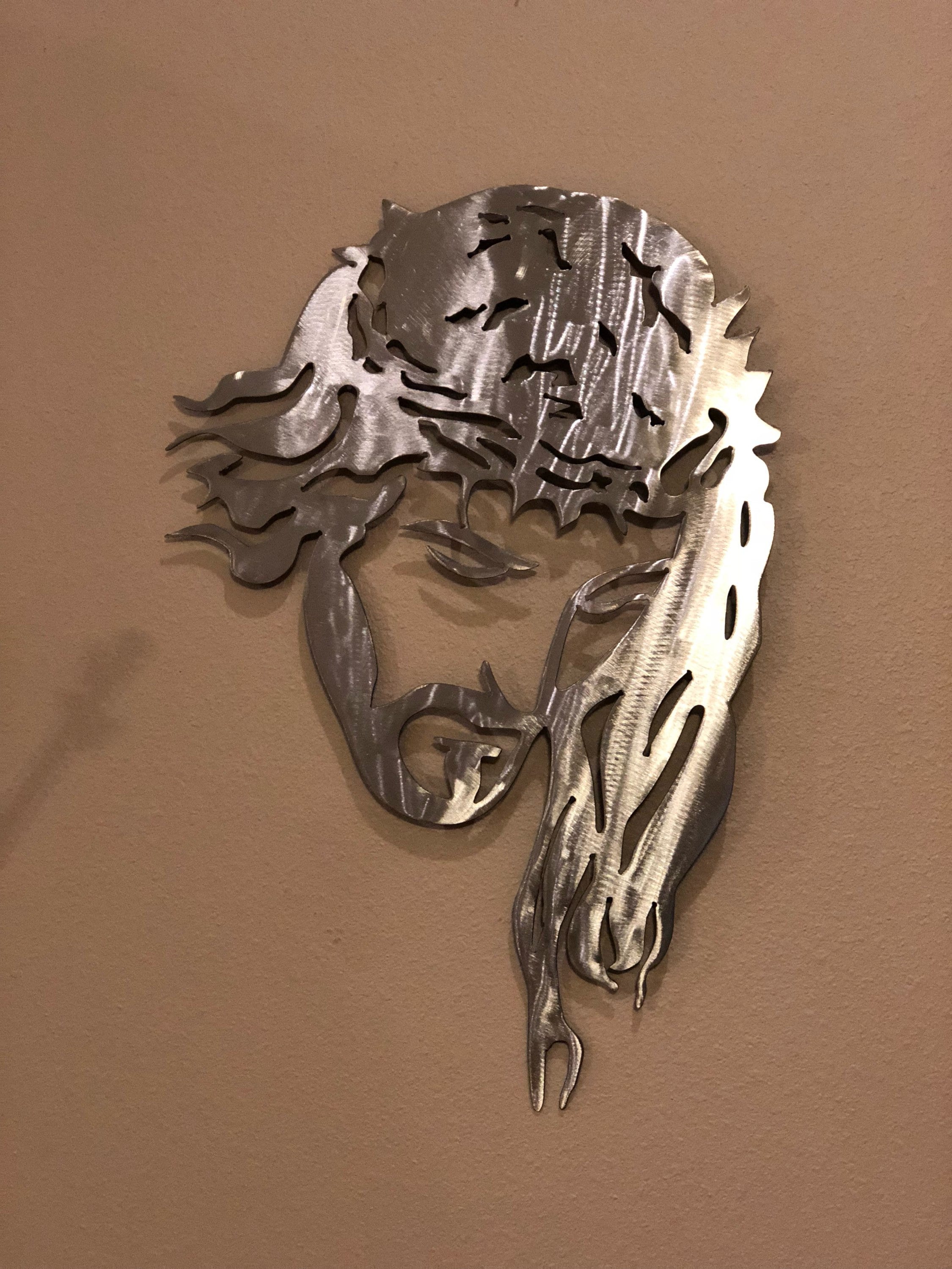 Jesus Metal Art Metal Wall Art Jesus Christ Religious Religion Etsy
