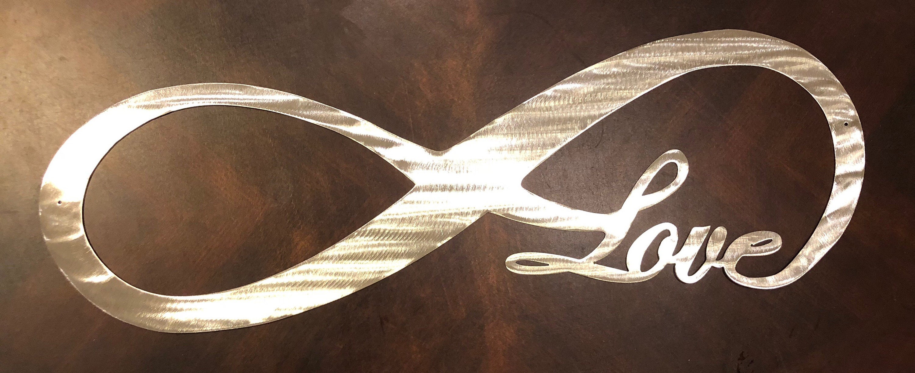 Love Infinity Love Infinity Metal Art Metal Wall Art Wall Etsy