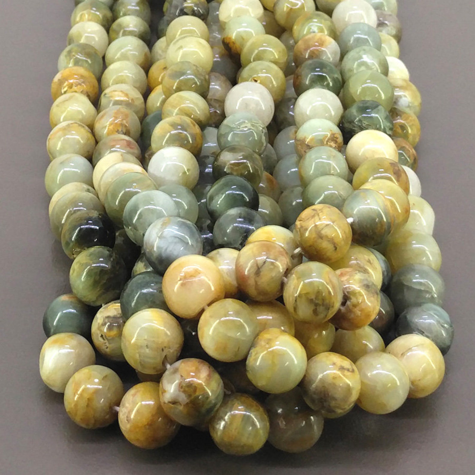 Cats Eye Smooth Round Shape Beads Natural Cats Eye Gemstone Etsy UK