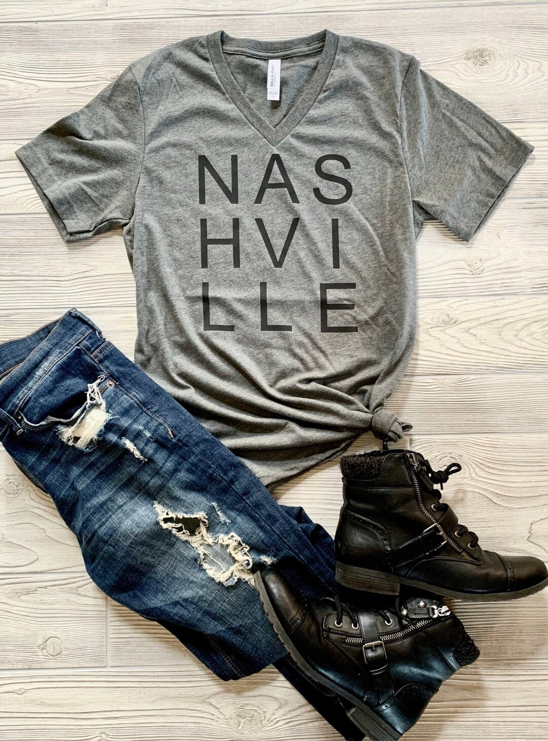 NASHVILLE Round Neck Short Sleeve T-Shirt main image 1