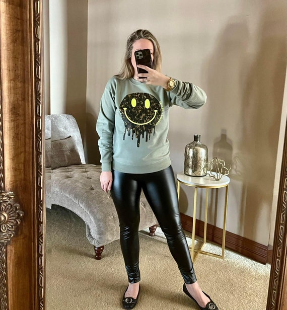 Smiley Face Camo Drip Sweatshirt Smiley Face Hoodie Camo Smiley