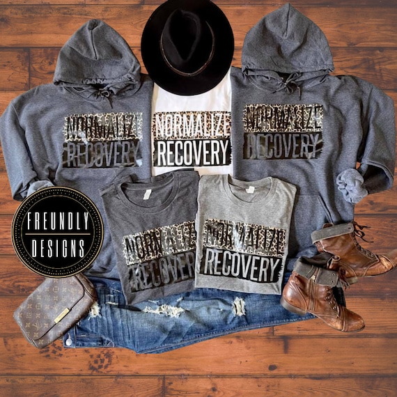 Normalize Recovery Shirt, Leopard Recovery Hoodie, Sober And Free Normalize Sobriety Shirt, Recovery Gifts, Soberversary Shirt, Survivor Tee