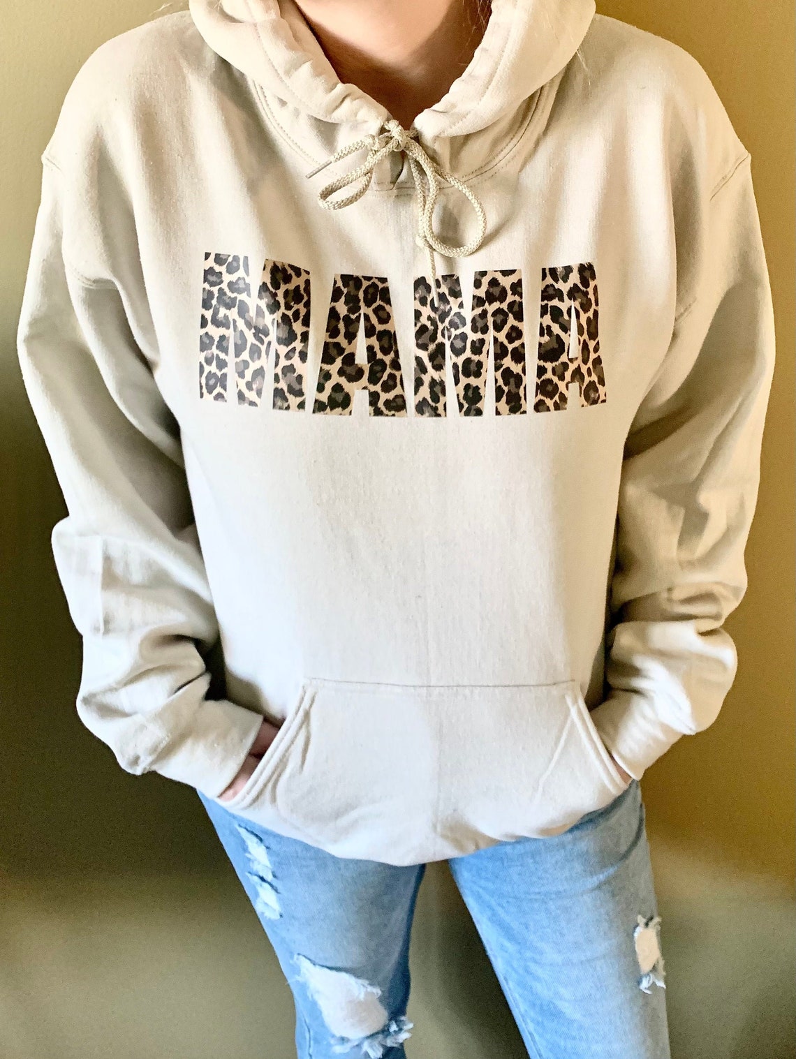 Mama Sweatshirt Mama Hoodie Mom Crewneck Sweatshirt Leopard - Etsy