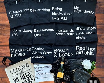 Bachelorette Party Shirts | Cards Against Humanity Themed Bachelorette Group Shirts | Custom Bach Tees | Bad Decisions | Funny Bach Tank