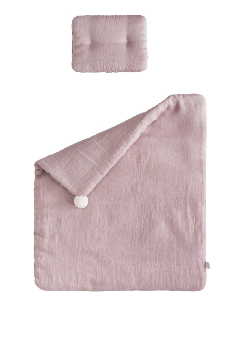 Linen Baby Blanket and Pillow Set Etsy Australia