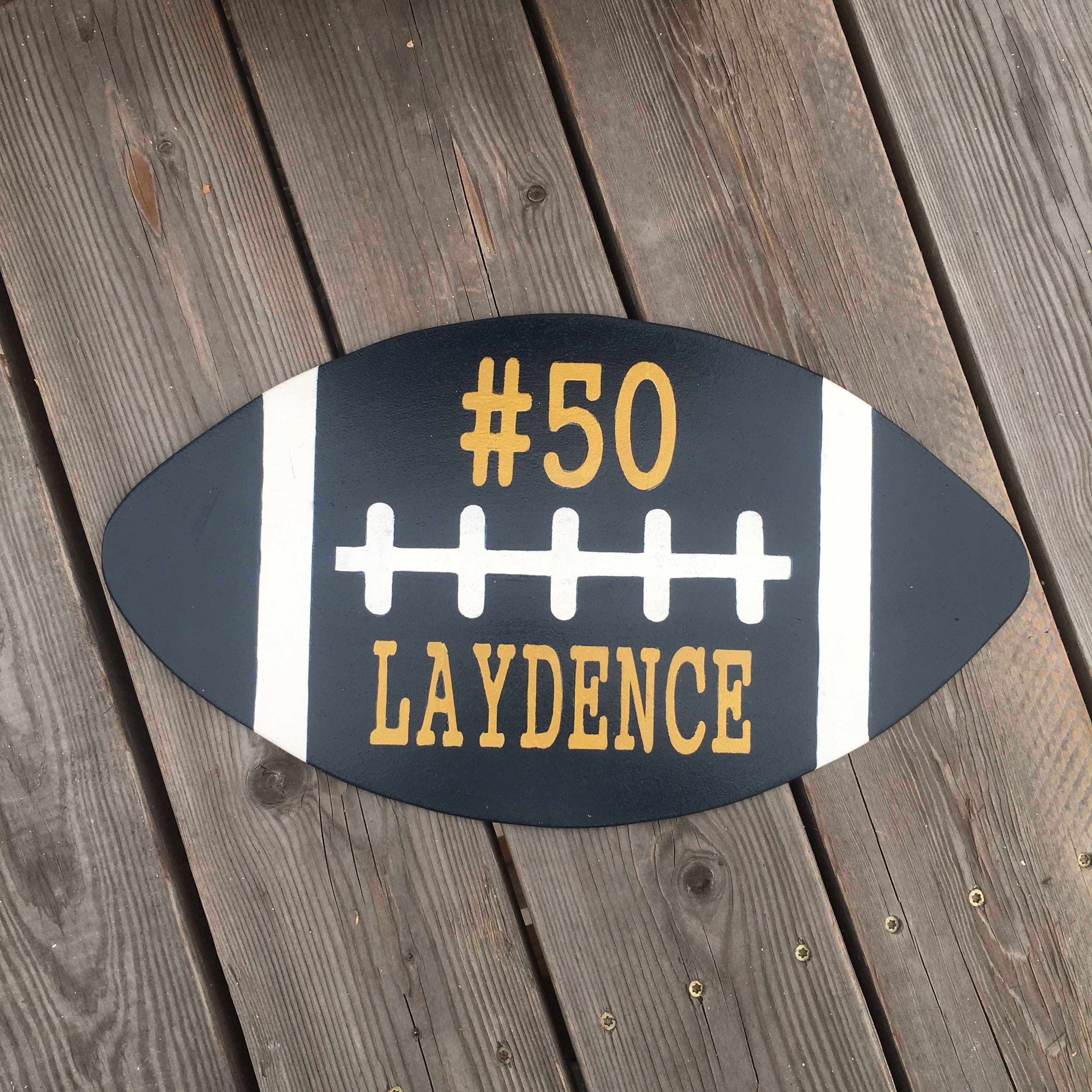 Personalized Football Sign yard sign football yard sign Etsy