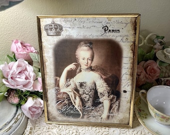 Vintage Frame, Framed Print, Marie Antoinette #4
