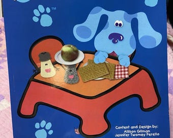 NEW 1998! Blues Clues Snacktime with Blue Super Coloring and Activity Book
