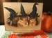 Victorian Witchy Cats, 3 Kitties Wearing Witch Hats, Vintage Halloween, Handcrafted Plaque / Sign 