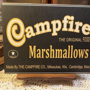 Campfire Marshmallows Retro Vintage Style Advertising Handcrafted Plaque Sign #5