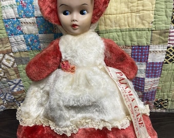 Vintage Rubber Face Doll W/ Zipper Pajama Case Atlanta Novelty Mfg.