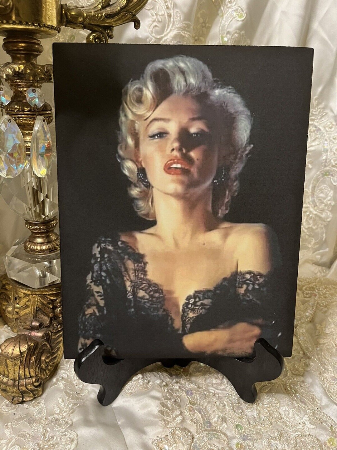 Plaque En Plâtre à L'effigie De Marilyn Monroe – Déco Rétro Unique Et Faite Main