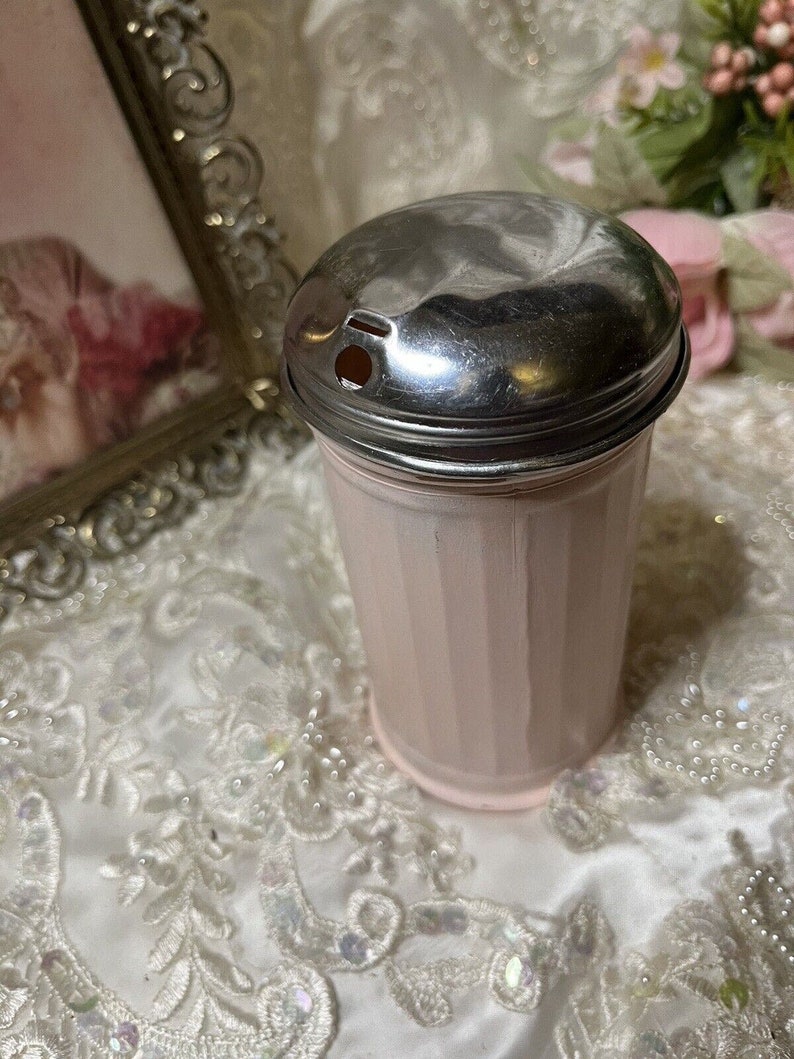 Shabby Chic Vintage Style Kitchen Glass Sugar Shaker Jar 1 image 4