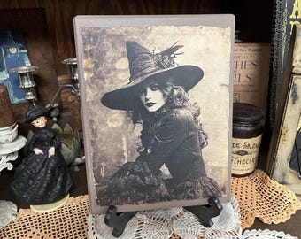 Witch Lady, Handcrafted Wooden Sign #1, Witch