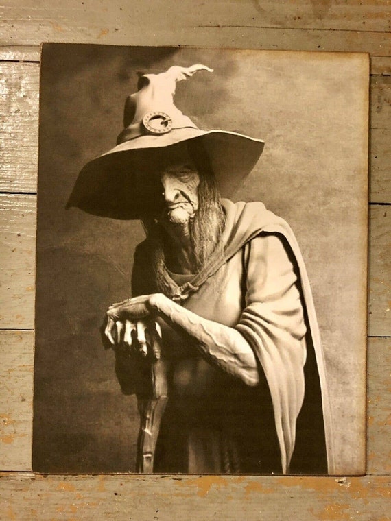 Vintage Handmade Women Hag Handmade Halloween witch art dolls main image 2