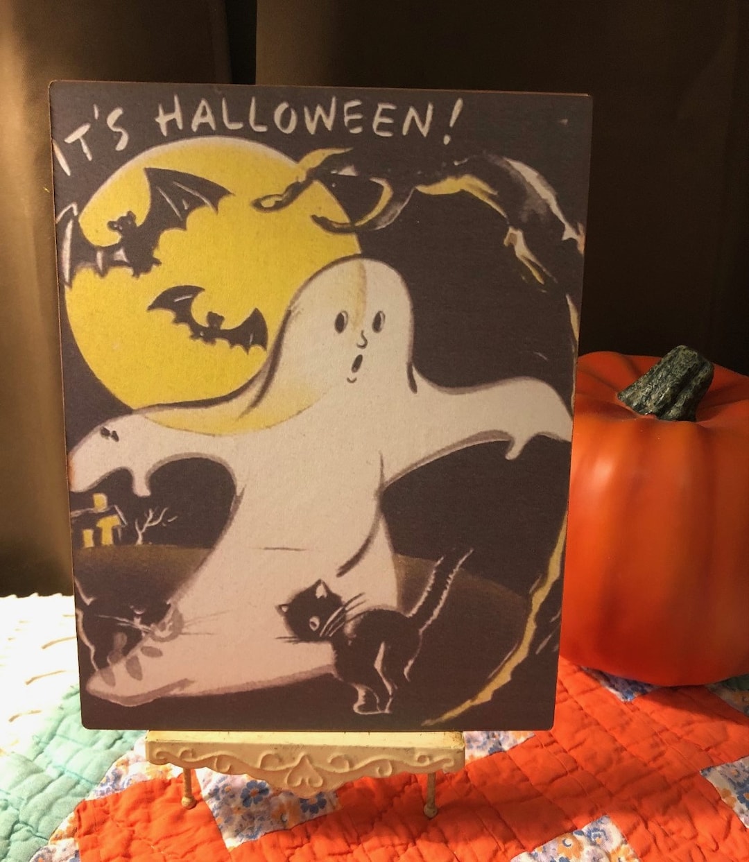 It's Halloween! Ghost, RETRO, Vintage Style Halloween, Handcrafted ...