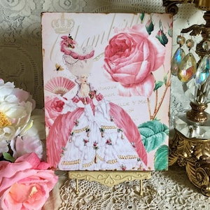 Marie Antoinette, Shabby Chic, Handcrafted  Sign #4