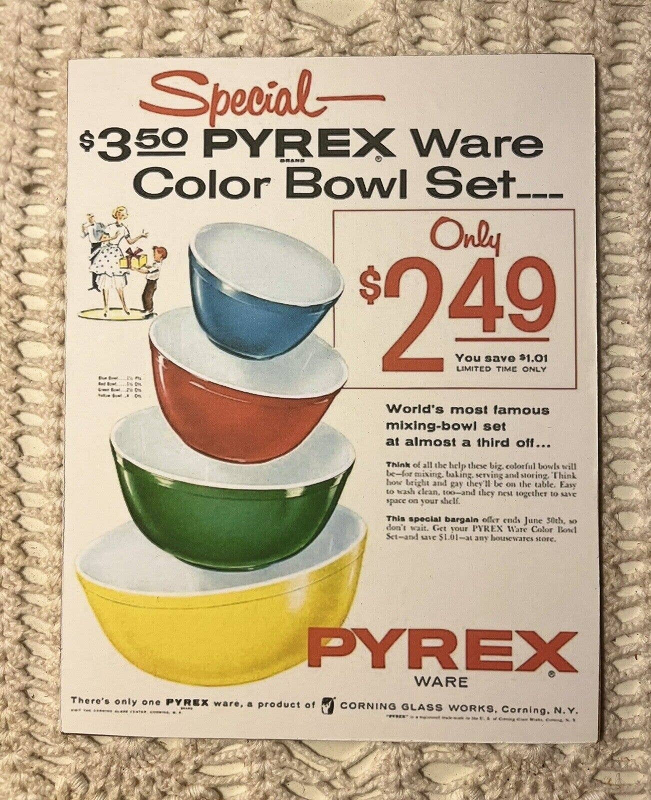 Pyrex Advertisement Pyrex Ware, Retro Advertisement, Kitschy Handcrafted Plaque / Sign #2 ...
