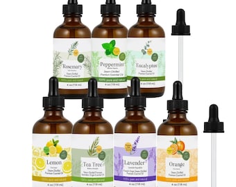 100% Essential Oil 4 oz Bottle w Dropper | Halo Naturals