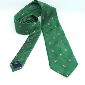 Designer - Paul Fredrick - Christmas green with Santas necktie - 3 1/2 inch blade