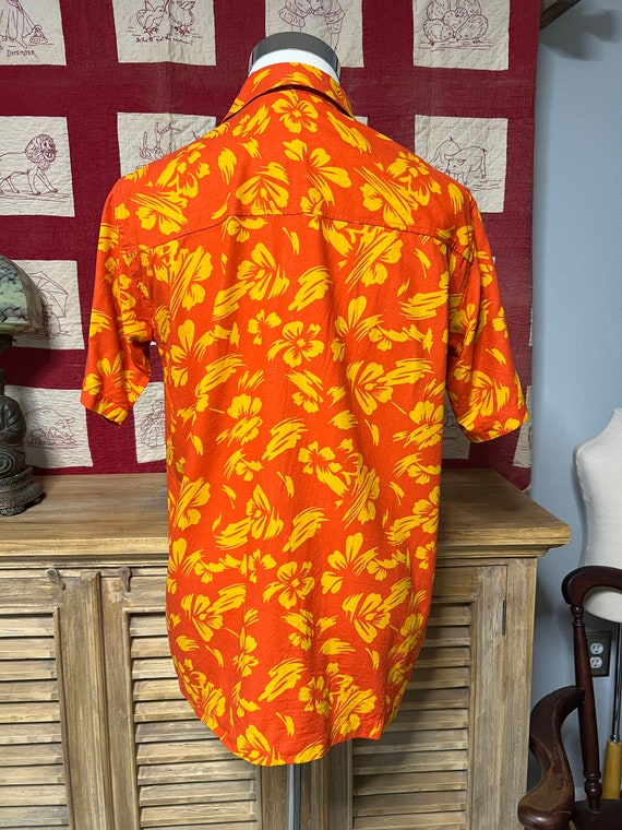 VINTAGE United Men's Tropical Shirt - 100% silk -… - image 3