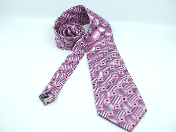 Vintage Steve Harvey Collection necktie - bubble gum … - Gem